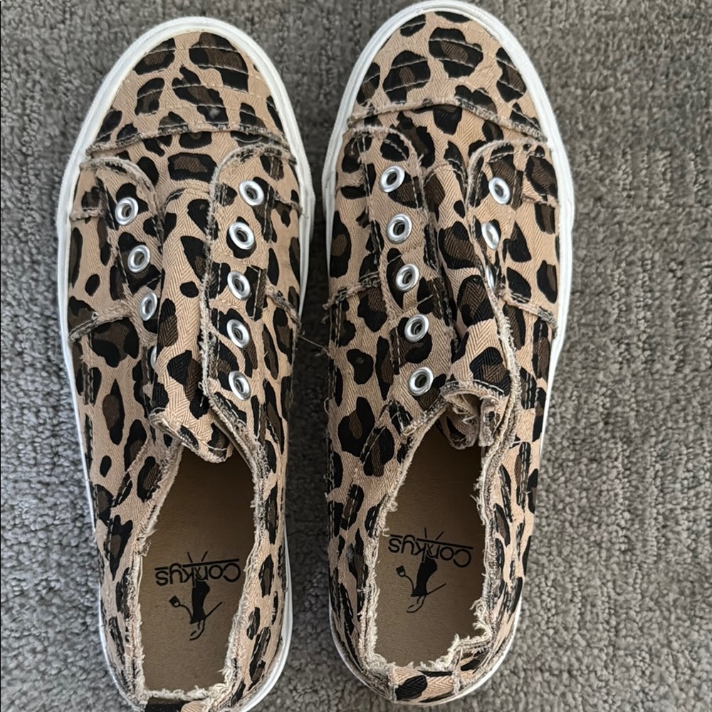 Leopard Print Corkys Canvas Sneakers - Picture 5 of 5